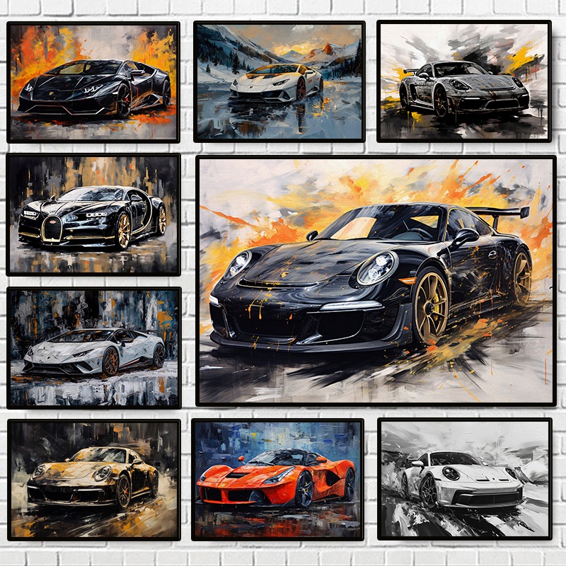 Luxury Lifestyle Photography - Affiche de voitures de luxe abstraites