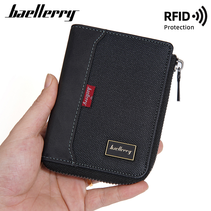 Luxury Lifestyle Photography - Baellerry RFID Simple court hommes portefeuilles