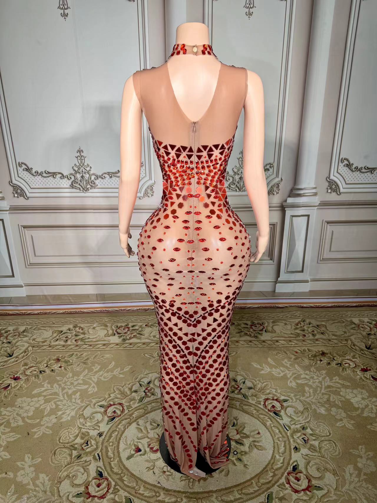 Robe Longue de Luxe en Strass  - Luxury Lifestyle Photography avis et prix